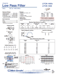Datasheet LFCN-1450+ manufacturer Mini-Circuits